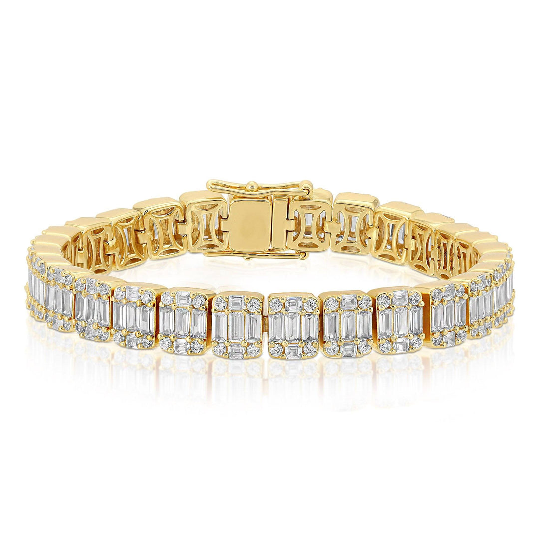 The Gold Gods 4mm White Gold Diamond Tennis Bracelet