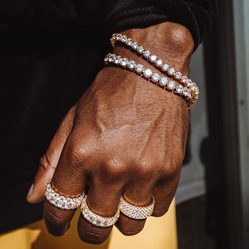 18K Rose Gold Diamond Mens Bracelet | Pachchigar Jewellers (Ashokbhai)
