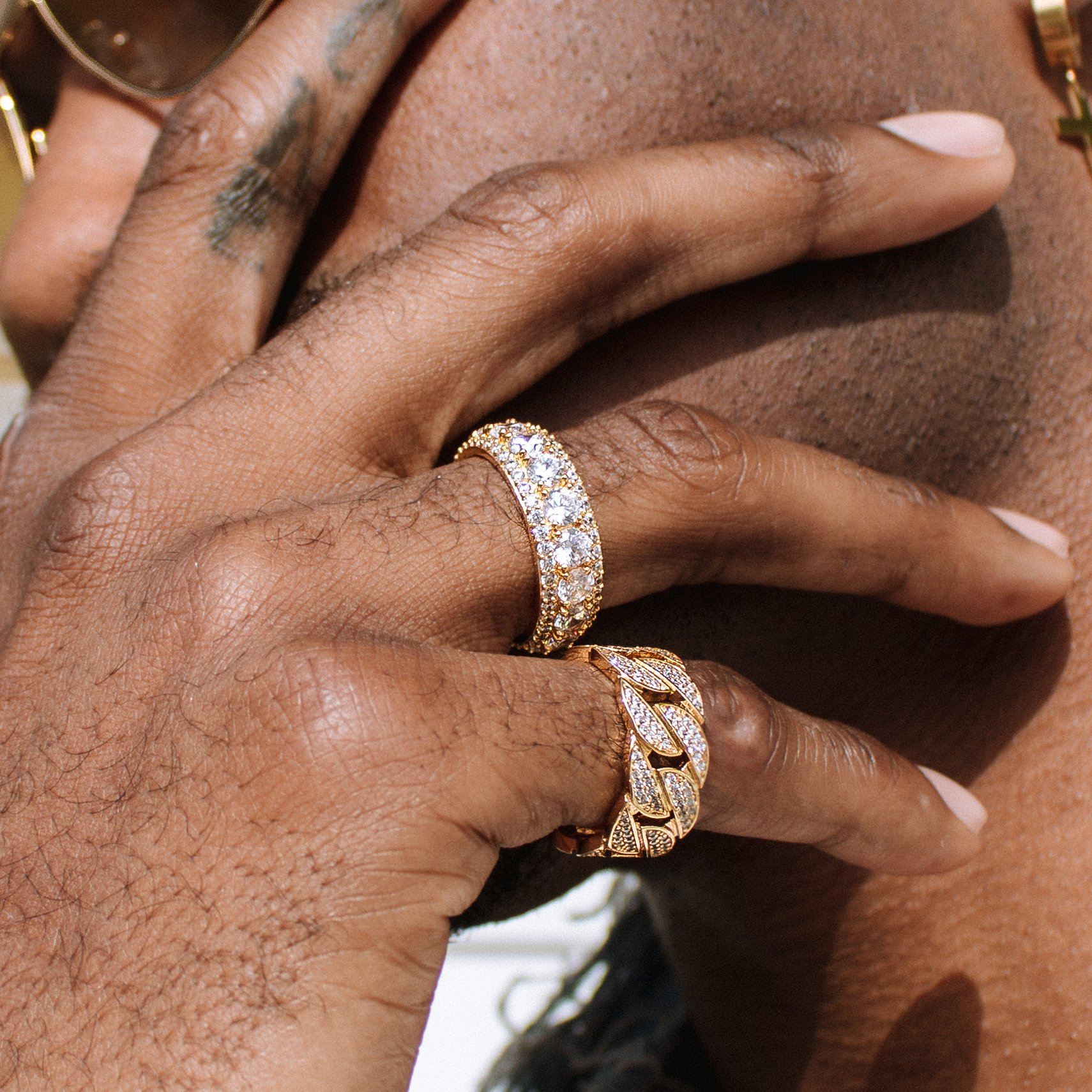 The Gold Gods Diamond Cuban Ring