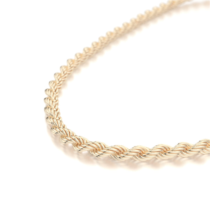 Rope Gold Chain 4mm The Gold Gods 3