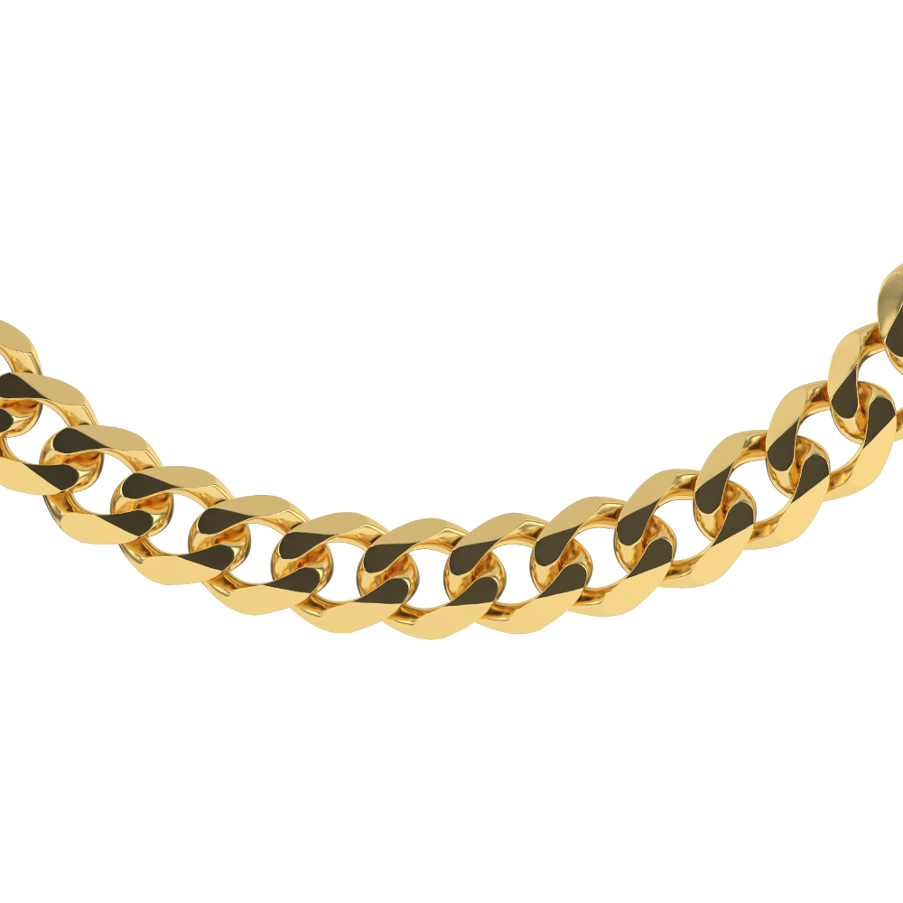 Solid Gold Cuban Link Chain (Hollow) | The Gold Gods