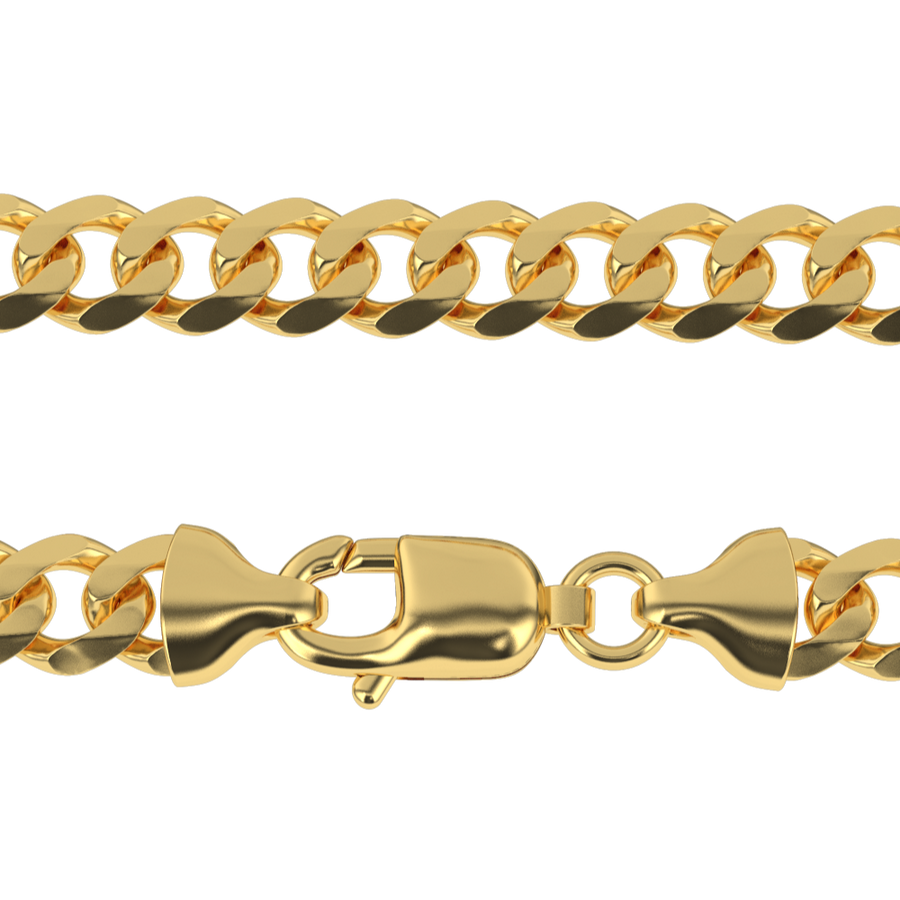Solid Gold Curb Cuban Bracelet The Gold Gods