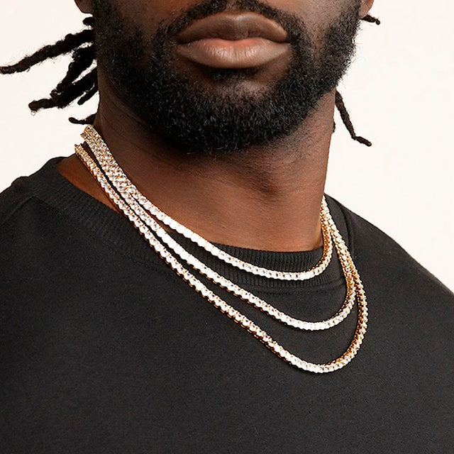 Diamond mens tennis chain Clearance