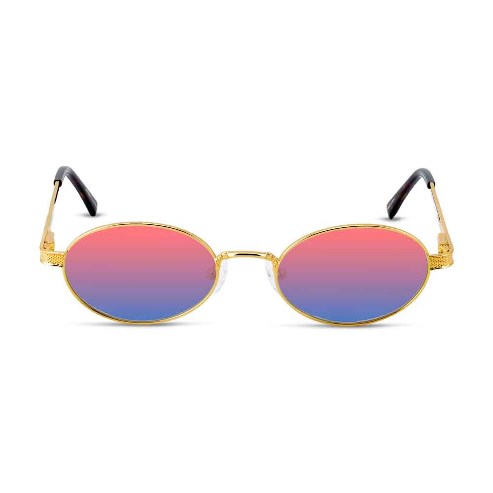 Ares Sunglasses The Gold Gods red-blue Gradient