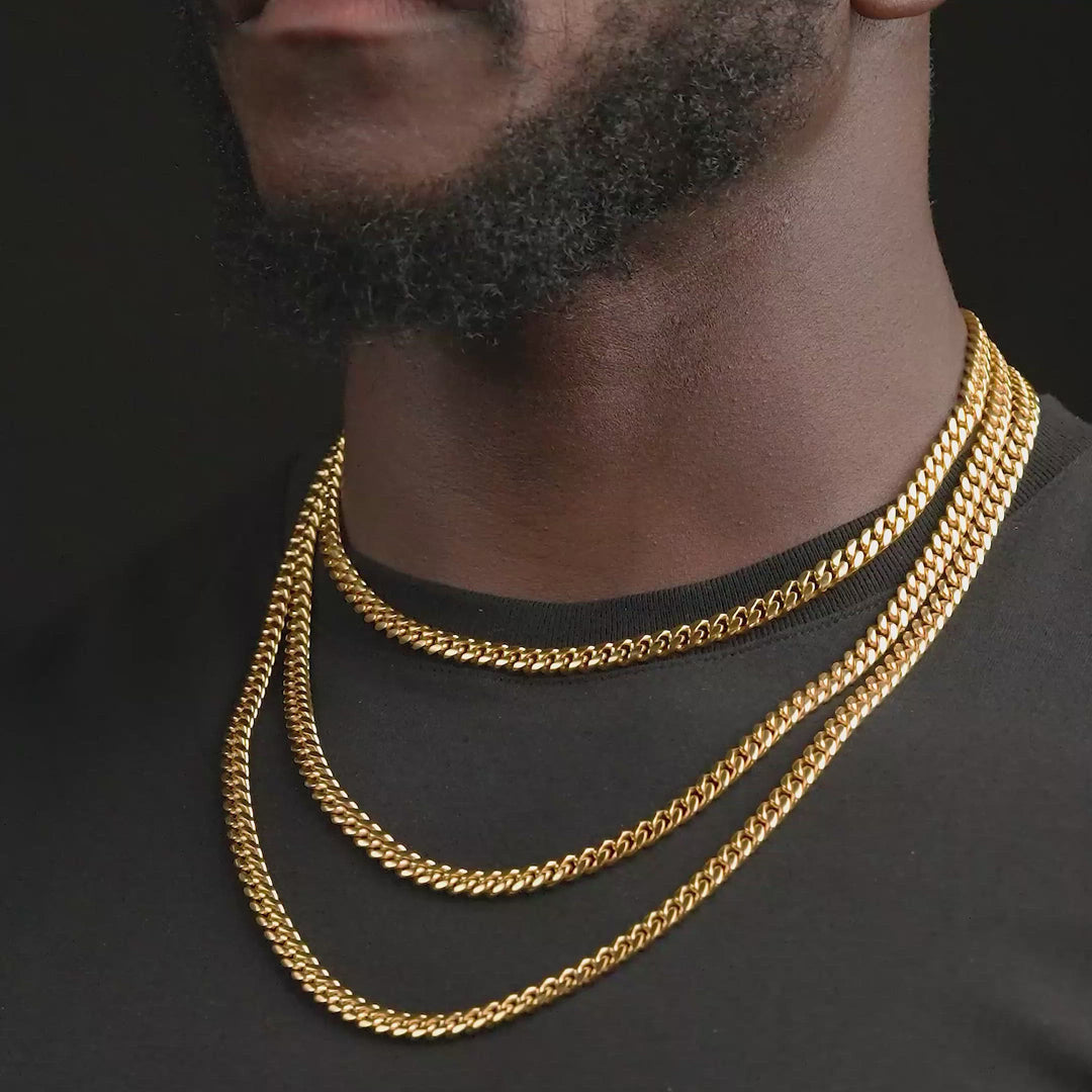 Miami Cuban Link Chain 6mm Gold Gods® Spin Video