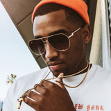 Escobar Sunglasses The Gold Gods Black Gradient Lifestyle