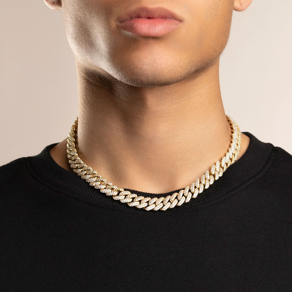 Mens diamond cuban on sale chain