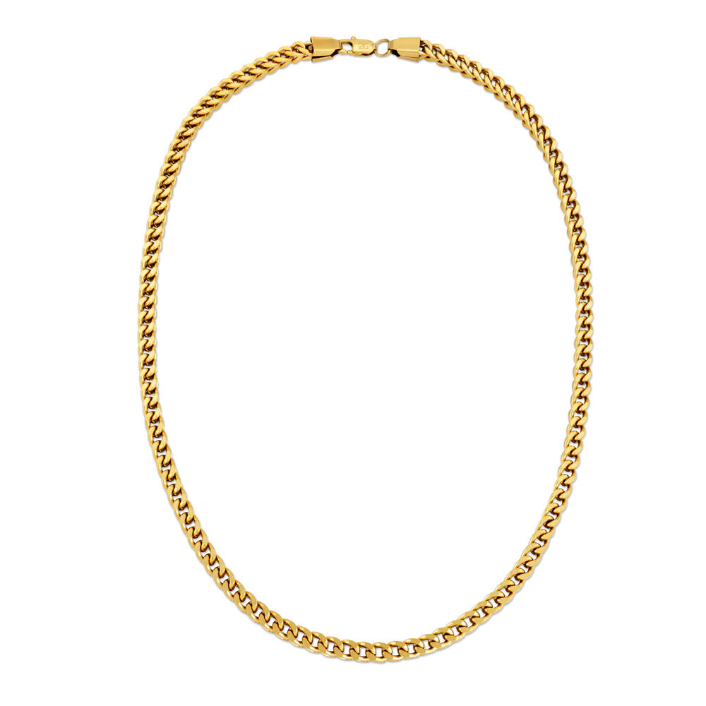 Charlie & Co. Jewelry | Gold Box Chain Necklace 0.8mm Width Model-0256