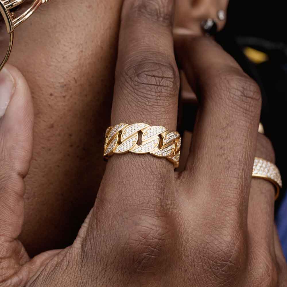 Diamond Cuban Link Ring The Gold Gods