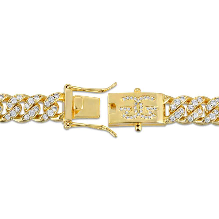 Diamond Cuban Link Bracelet 10mm The The Gold Gods