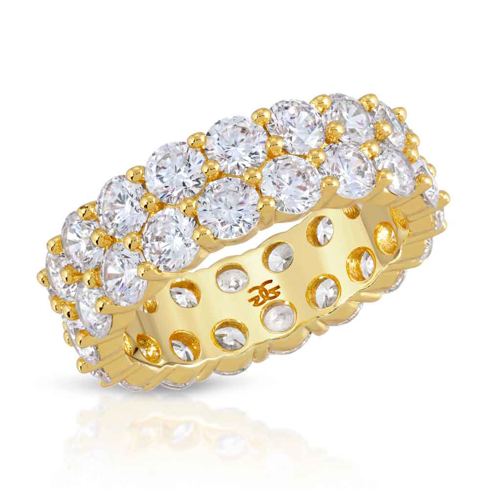 Diamond Dual Eternity Ring The Gold Goddess Front