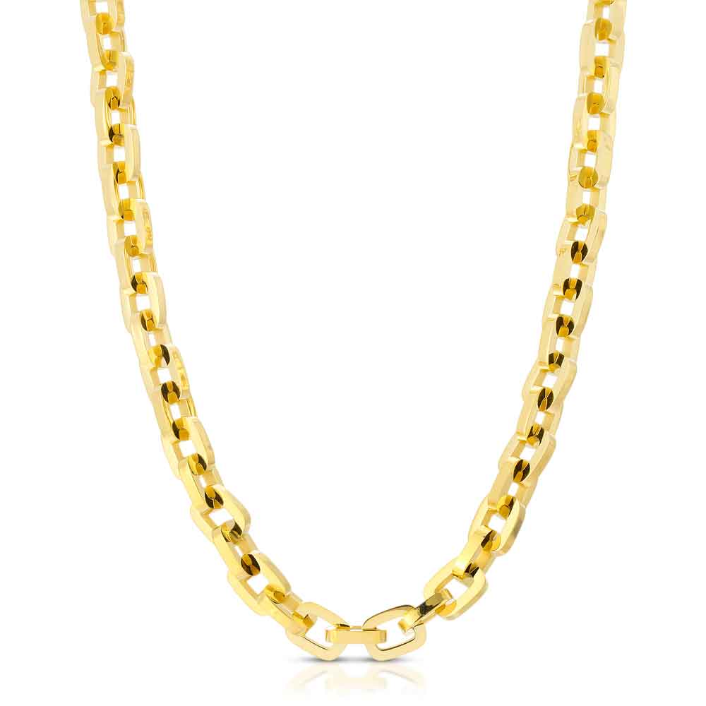 Gold Hermes Rolo Link Chain 18 22 Inches The Gold Gods