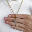 10k Solid Gold Diamond Nails Cross Pendant (.55 CTW)  | The Gold Gods 1