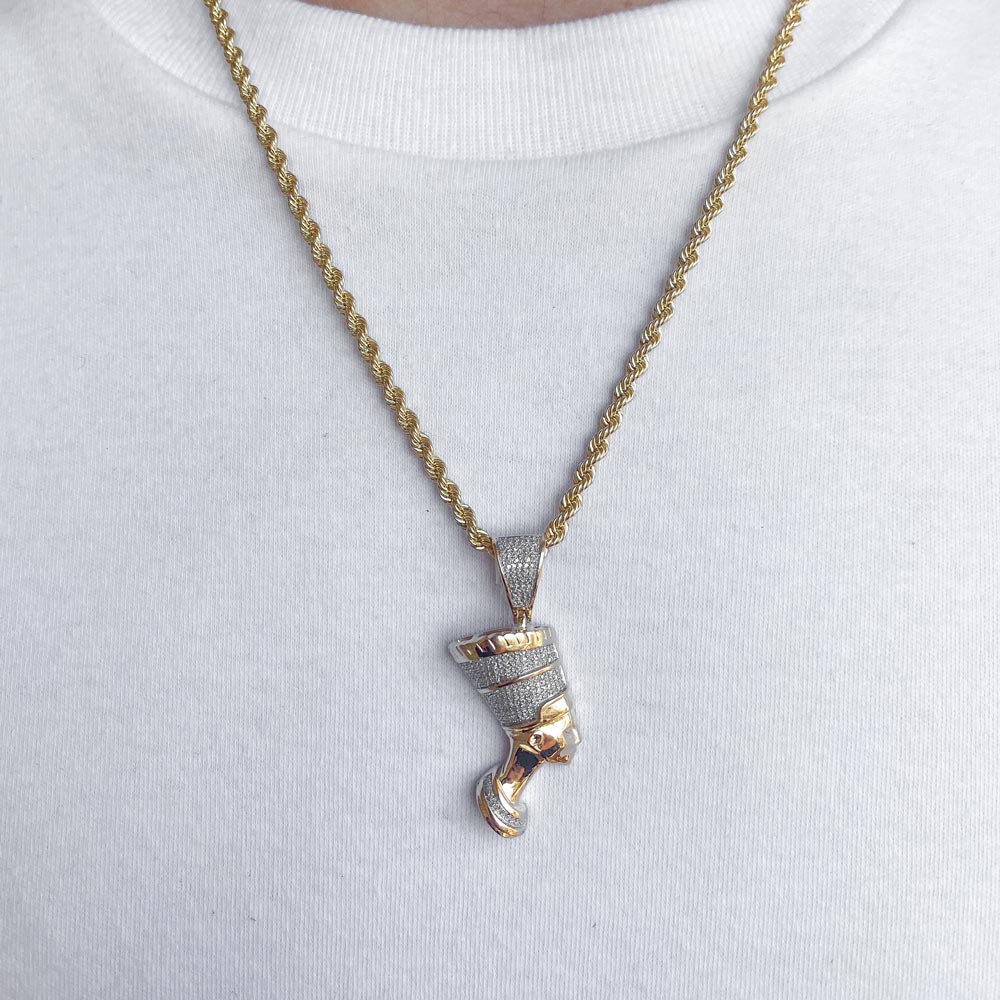 10K Gold Diamond Circle Necklace - Arman's Jewellers