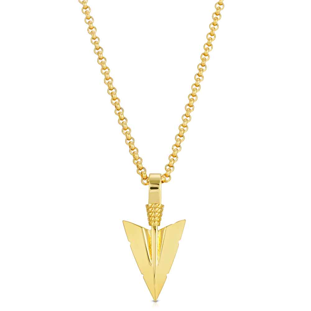 14k gold deals arrowhead pendant