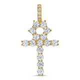 Diamond Ankh Cross Pendant