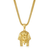 Gold Micro Pharaoh Pendant Necklace The Gold Gods