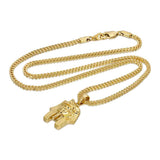 Gold Micro Pharaoh Pendant Necklace The Gold Gods 2