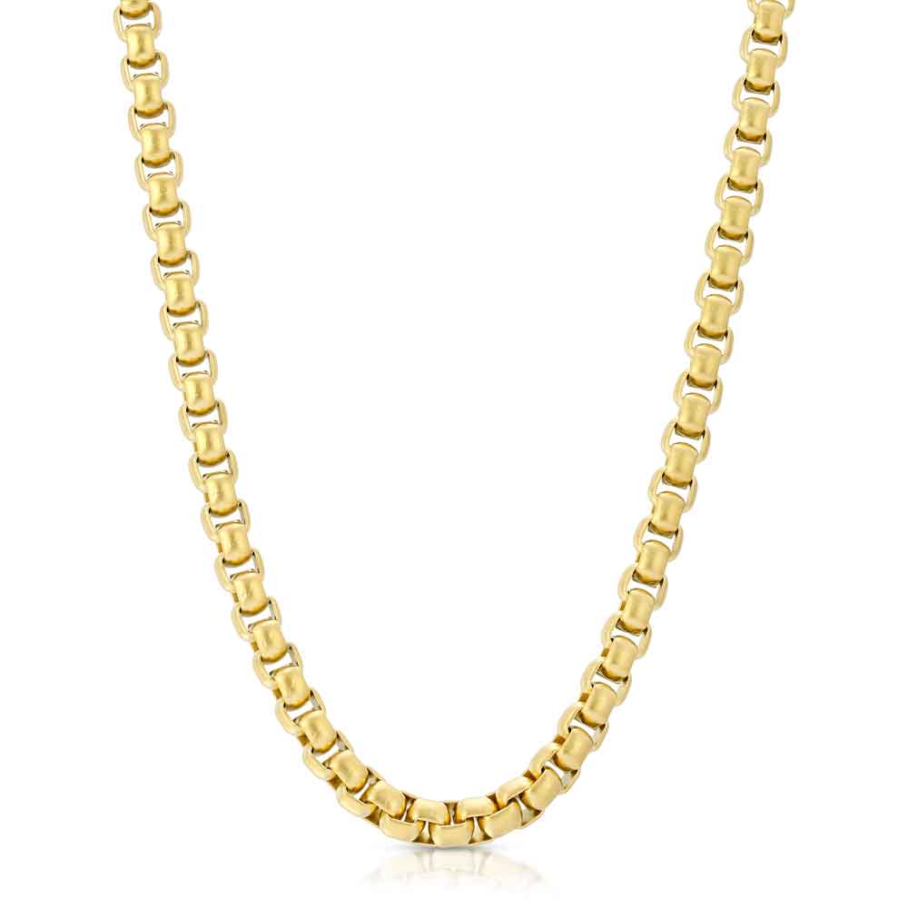 Gold Venetian Box Link Chain 18 22 inch The Gold Gods