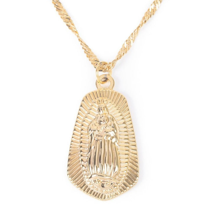 Womens Gold Guadelupe Necklace The Gold Goddess 3