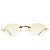 Helios Round Frameless Sunglasses