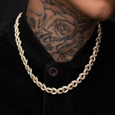 Diamond Infinity Link Chain The Gold Gods lifestyle look