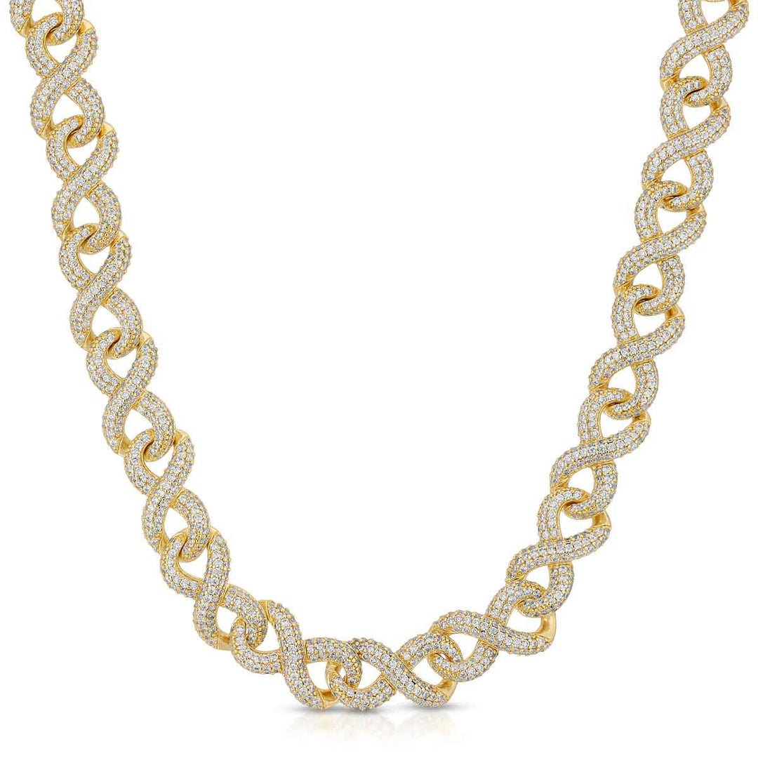 Diamond Infinity Link Chain The Gold Gods in gold