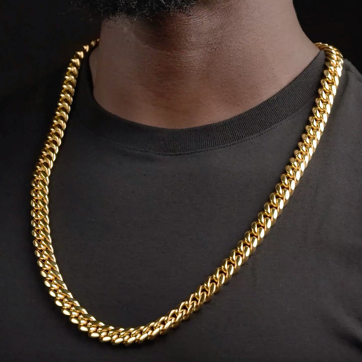 Miami Cuban Link Chain 12mm The Gold Gods 30 Inch