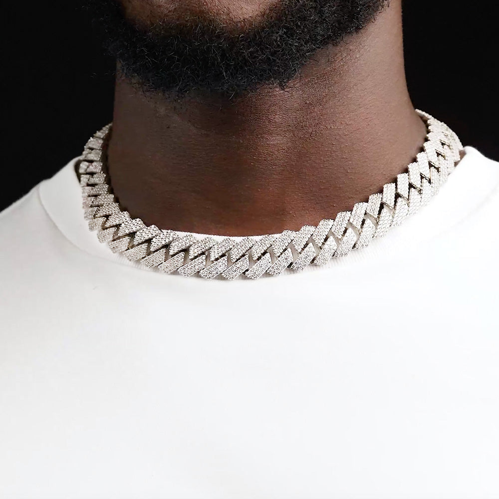 Mens diamond necklace choker Clearance