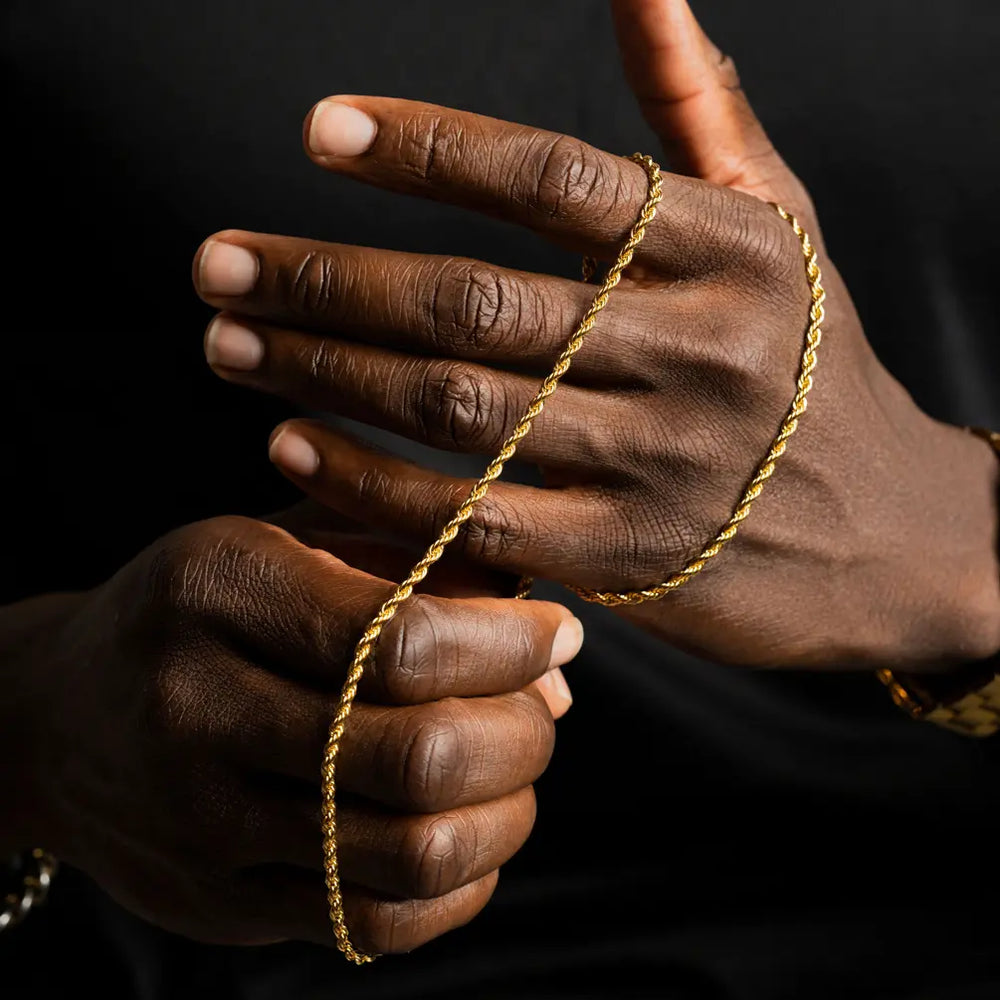 Solid Gold Rope Chain (Hollow) | The Gold Gods