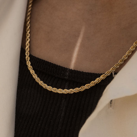 Rope Gold Chain 4mm The Gold Gods 