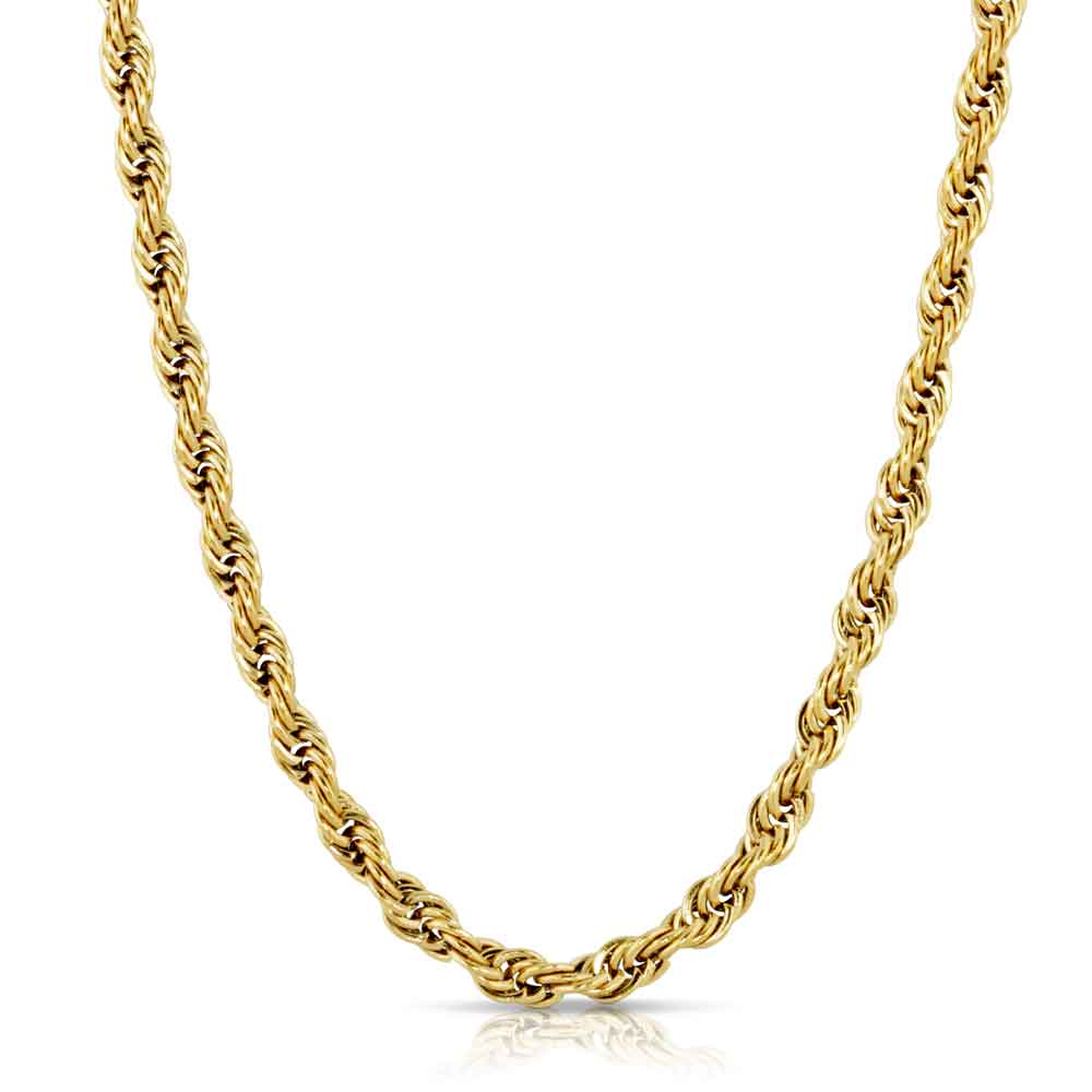 Solid Gold Rope Chain (2.5mm) | The Gold Gods