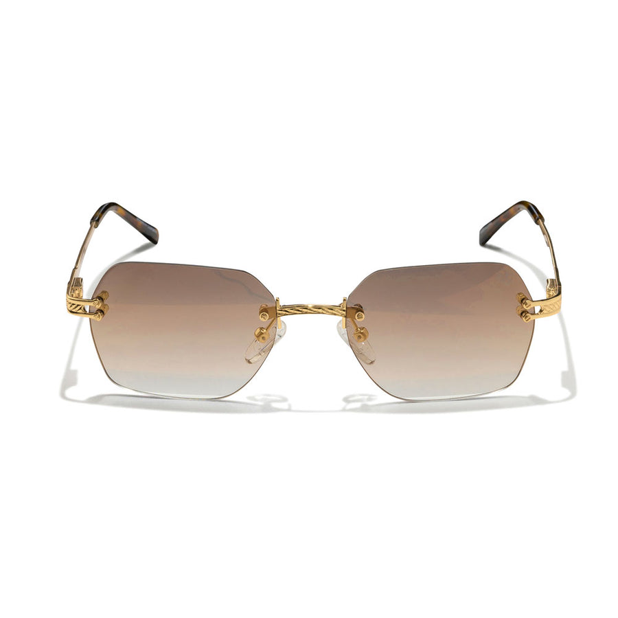 Adonis Sunglasses - Gold/Brown
