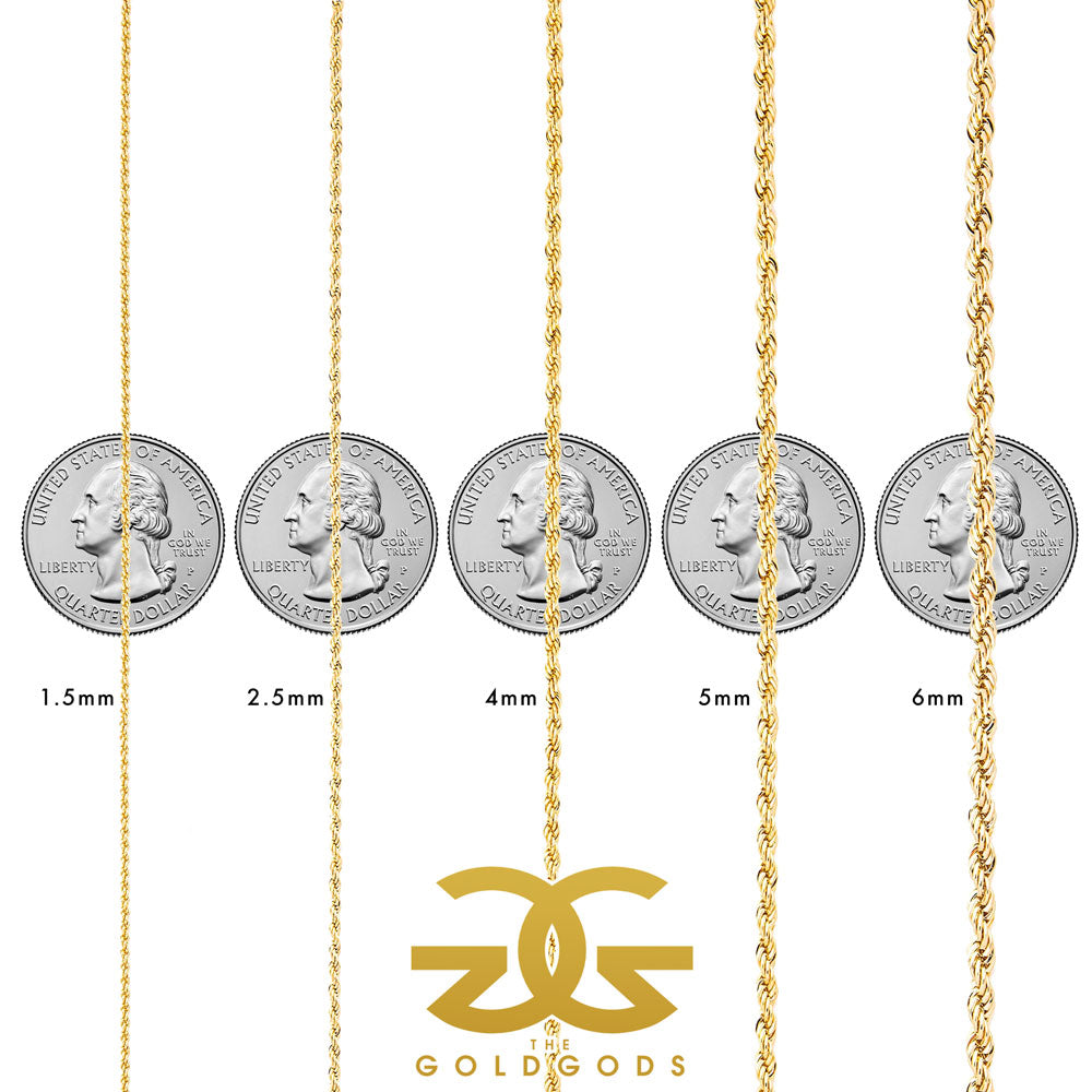 24'' 14K Diamond-Cut Rope Chain Necklace, Yellow Gold, 24 in 24'' 14K Diamond-Cut Rope Chain Necklace, Yellow Gold, 24 in