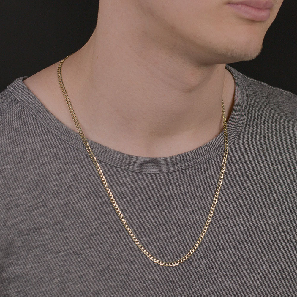 Solid Gold Curb Cuban Link Chain | The Gold Gods – TGG