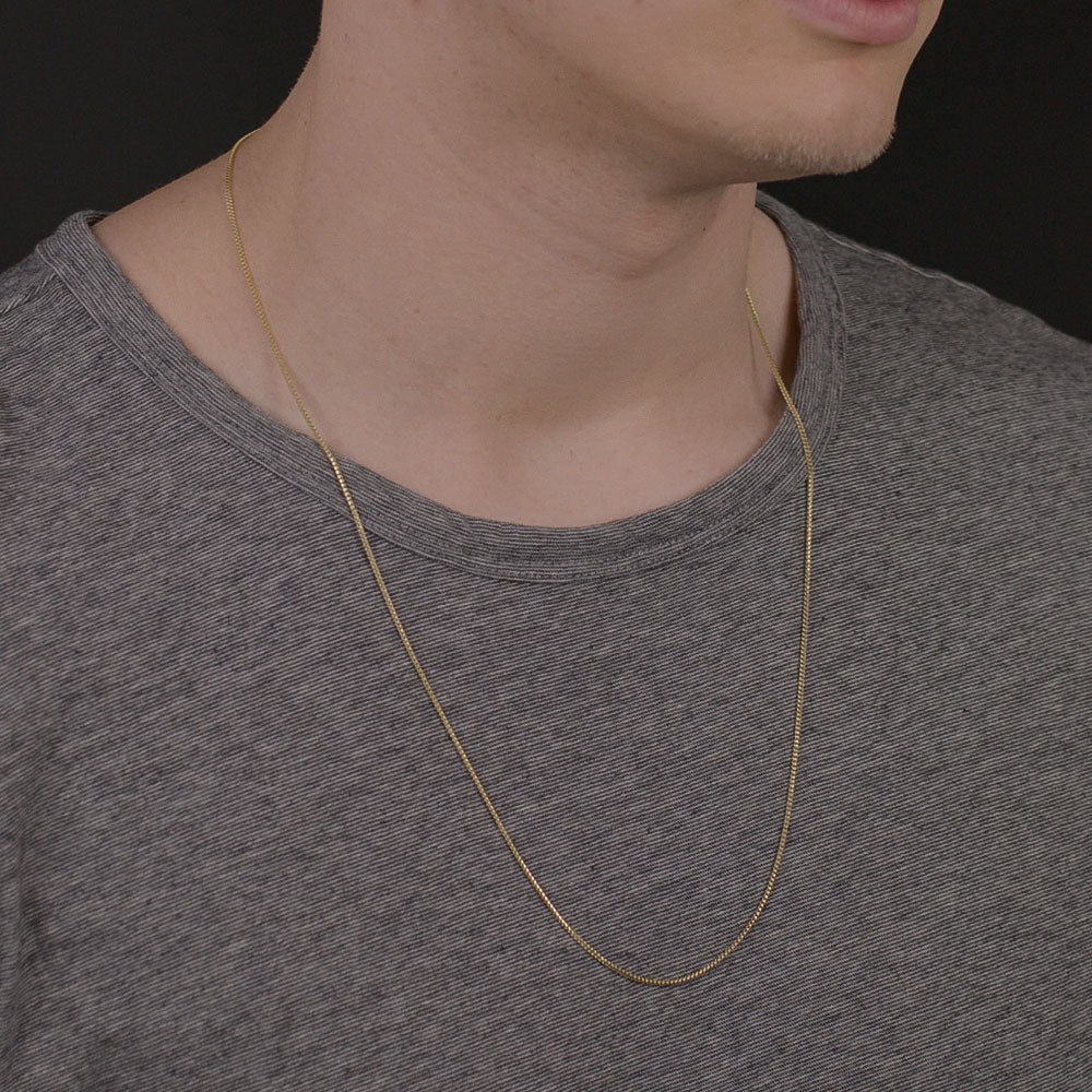 1mm 2024 gold chain