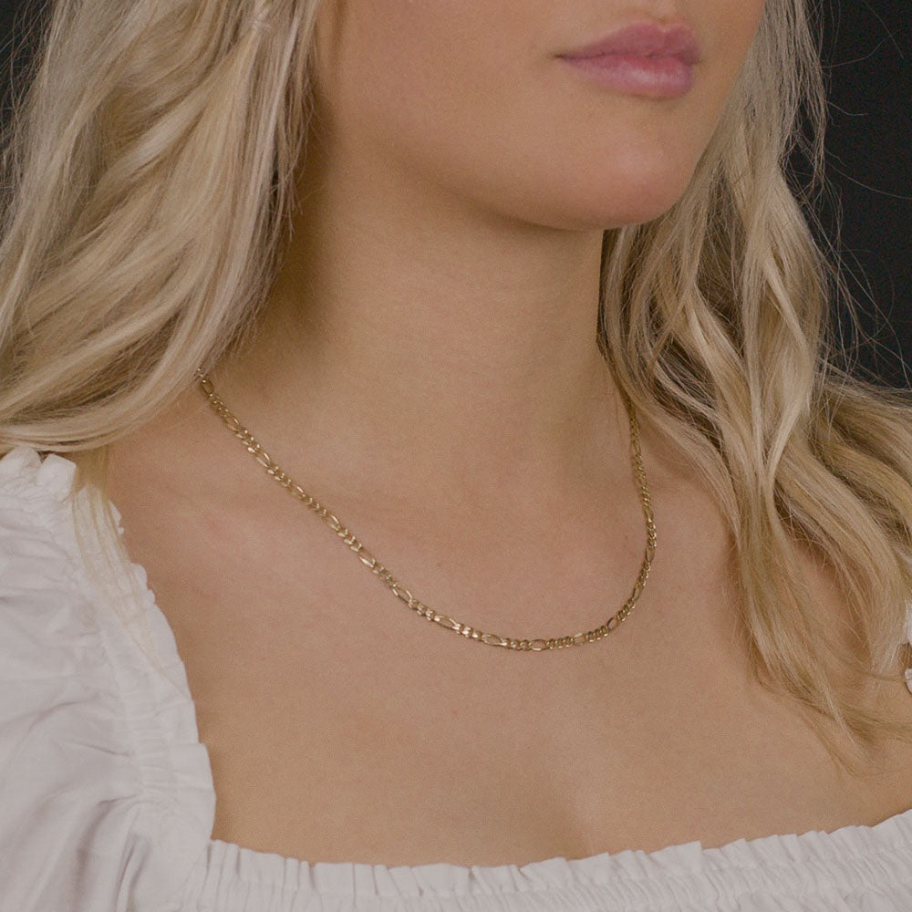 Gold Chain Necklace, Fine Scroll Gold Chain, Simple Gold Necklace, Thi –  MeltemiCollection