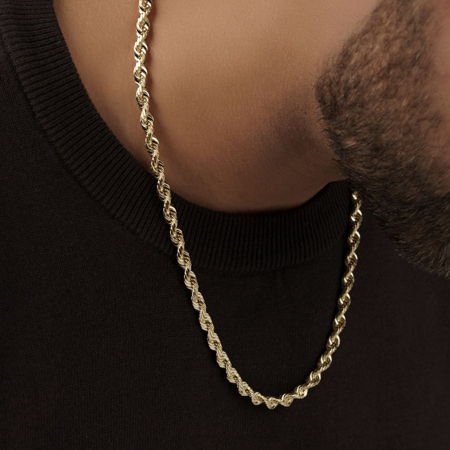 Solid Gold Rope Chain | The Gold Gods