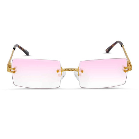 Helios Square Sunglasses The Gold Gods pink gradient