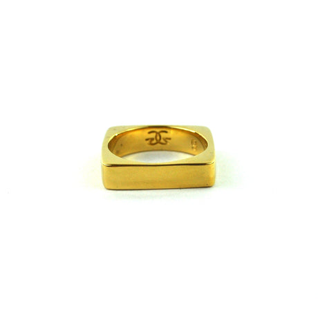 Gold Square Ring The Gold Gods back view 2