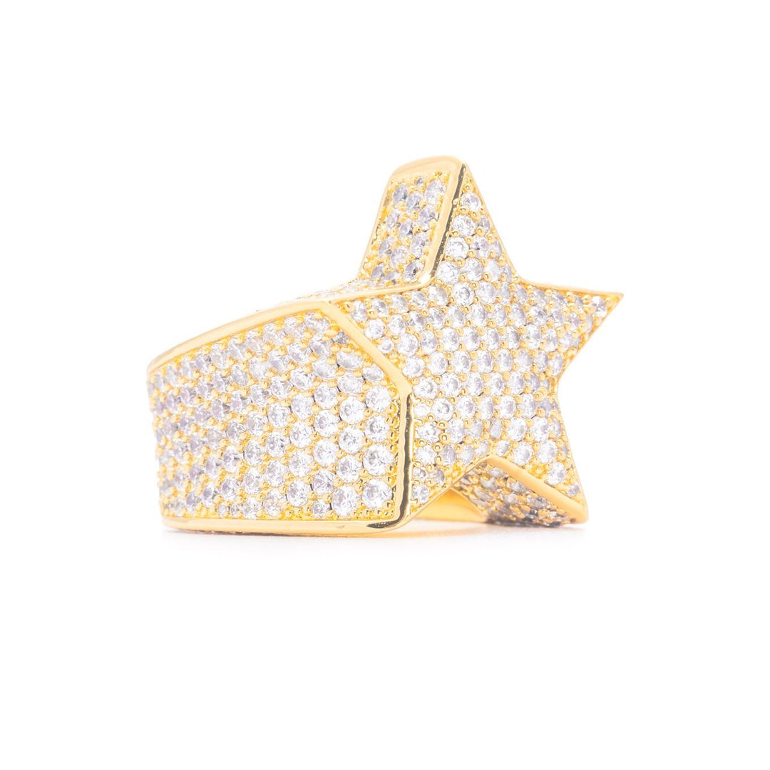 Diamond Star Ring in The Gold Gods side view