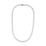 6mm Diamond Tennis Chain in White Gold The Gold Gods front view 2