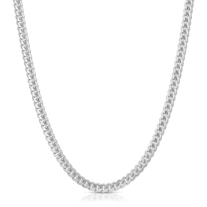 925 Vermeil Sterling Silver 4mm Cuban Link Chain The Gold Gods