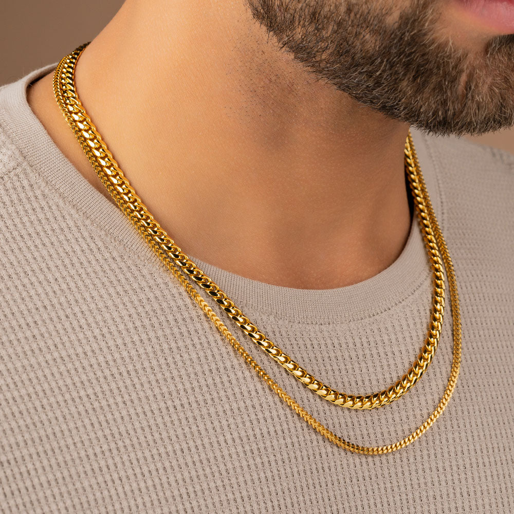 Gold Vermeil .925 Silver 6mm 20 inch Miami Cuban Link Chain The Gold Gods 2
