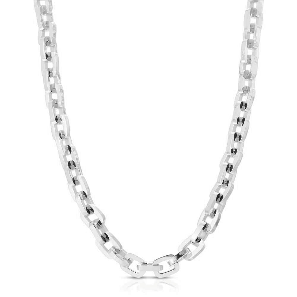 HERMES- Paris Silver choker necklace with anchor chain. … | Drouot.com
