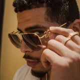 Zelus Sunglasses The Gold Gods Black Gradient